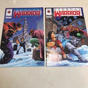 LOT OF 2 VALIANT COMICS  ETERNAL WARRIOR MAY NO 10 & APR NO 9